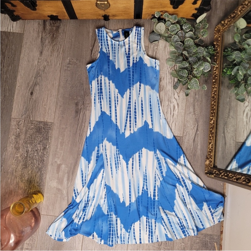 Blue/White Dress by MT Collection. Size S